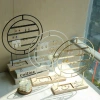 Metal ironwork jewelry rack, live-streaming room of the jewelry store, rotating display props, stud earrings, jewelry storage and hanging rack Specification image